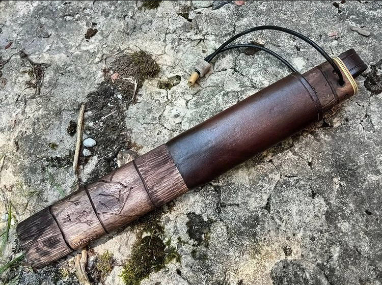 Forged engraved knife