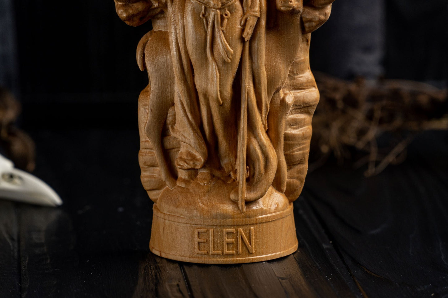 Carved Elen Statue