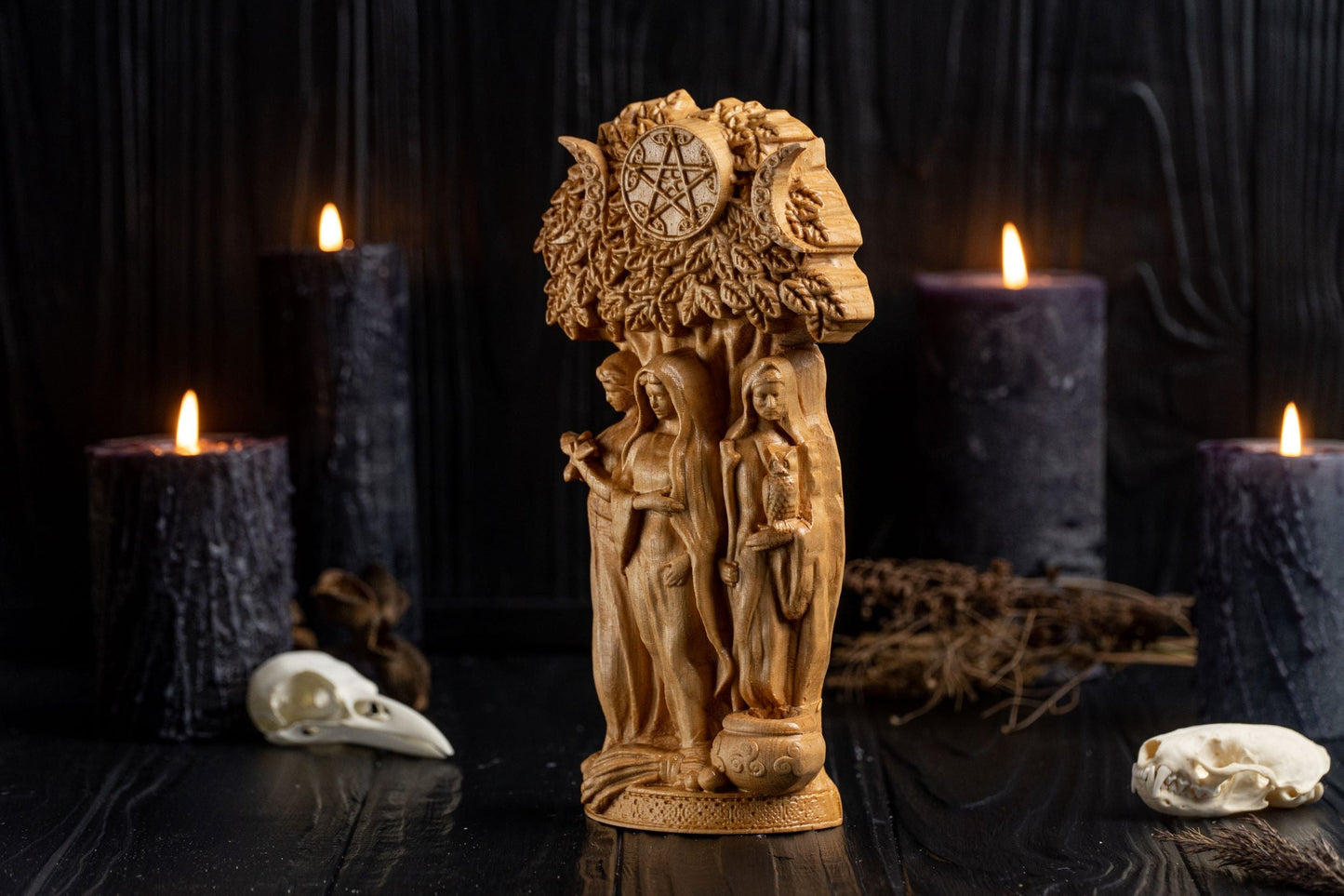 Carved Brigid Goddess