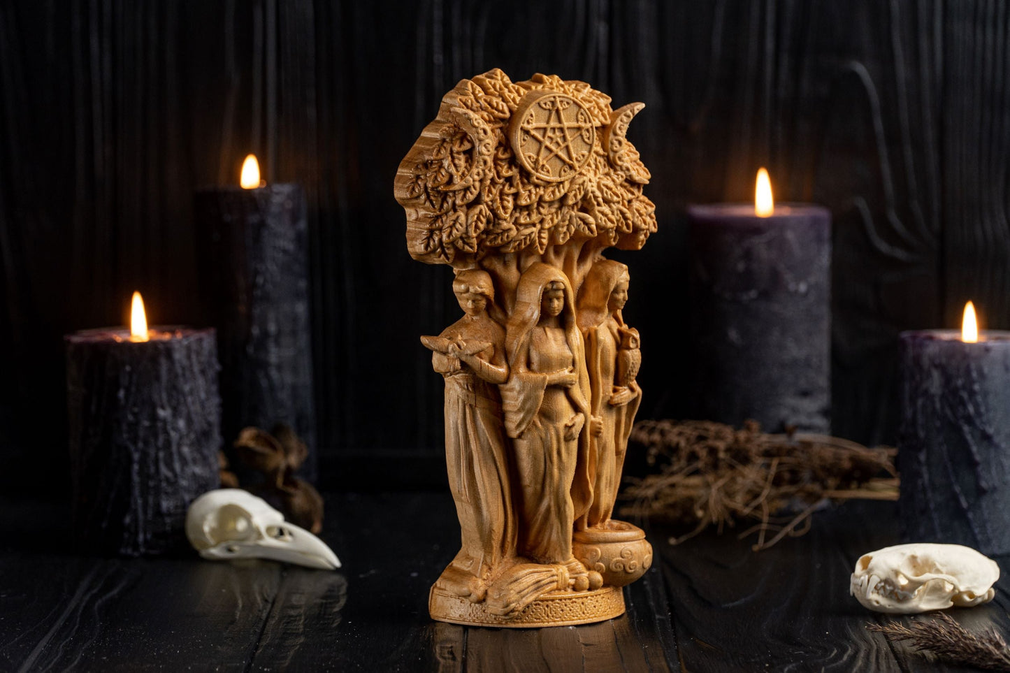 Carved Brigid Goddess