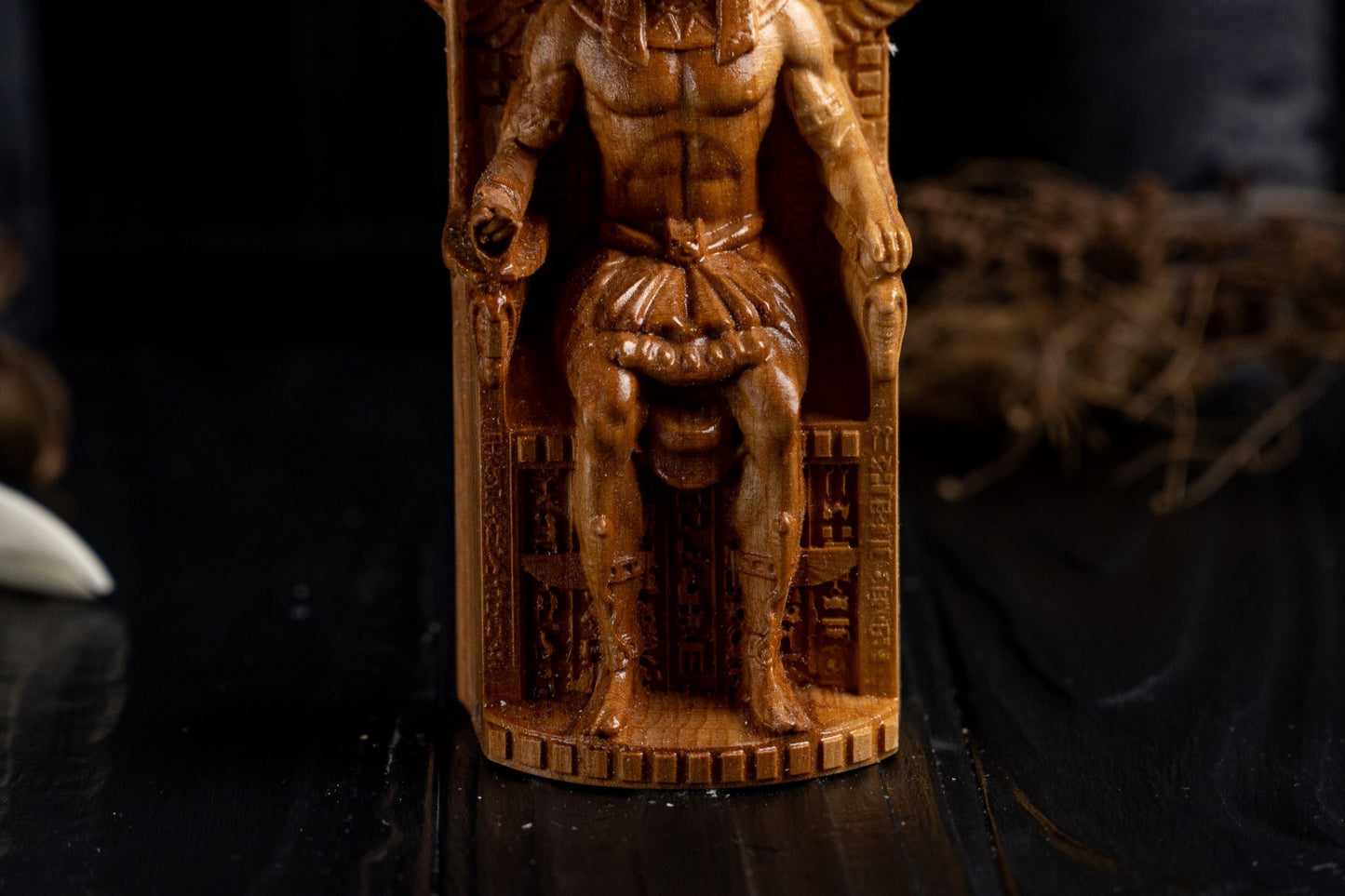 Carved Anubis Statue