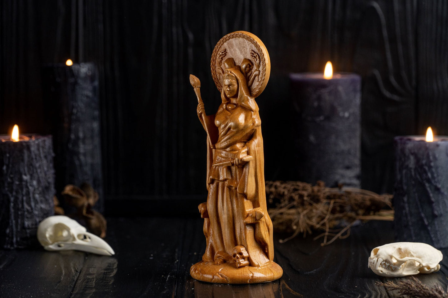 Carved Hecate Goddess