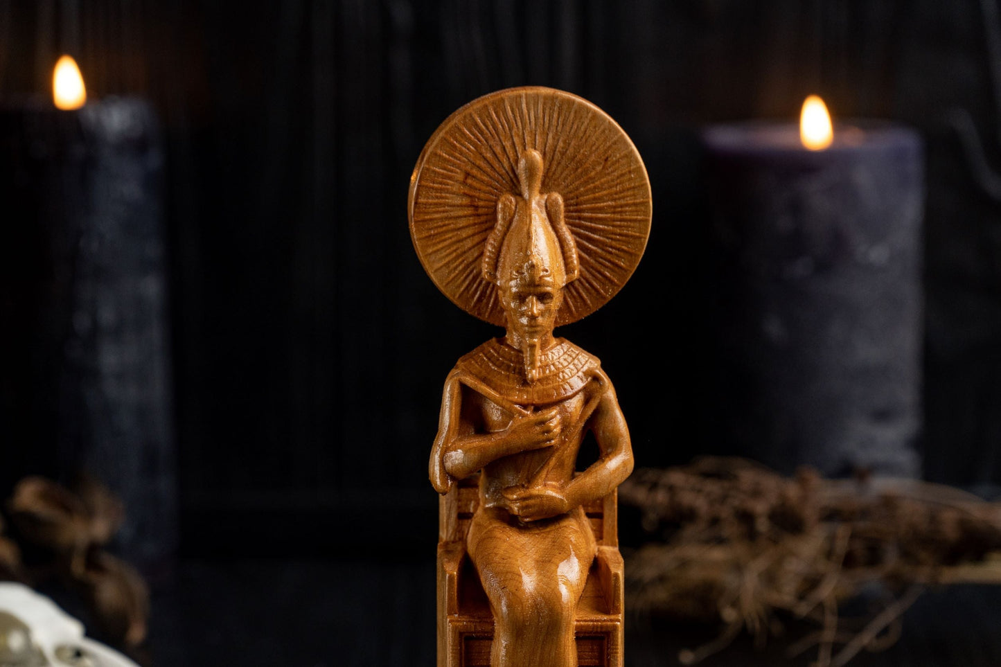 Carved Osiris Statue