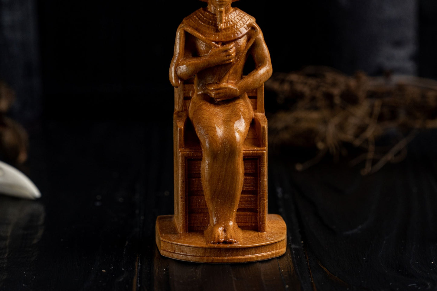 Carved Osiris Statue