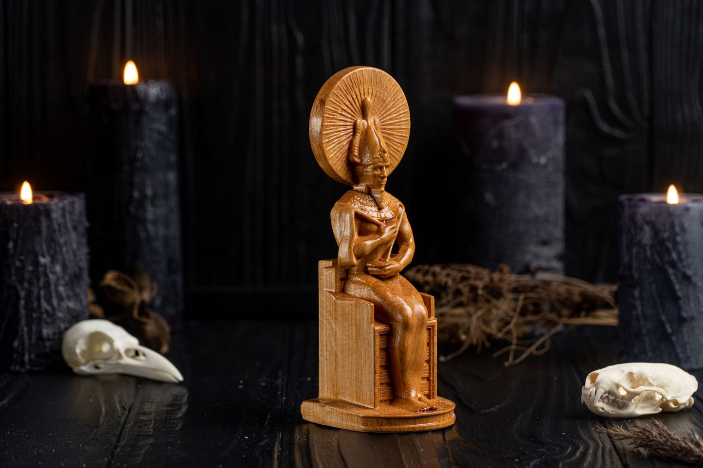 Carved Osiris Statue