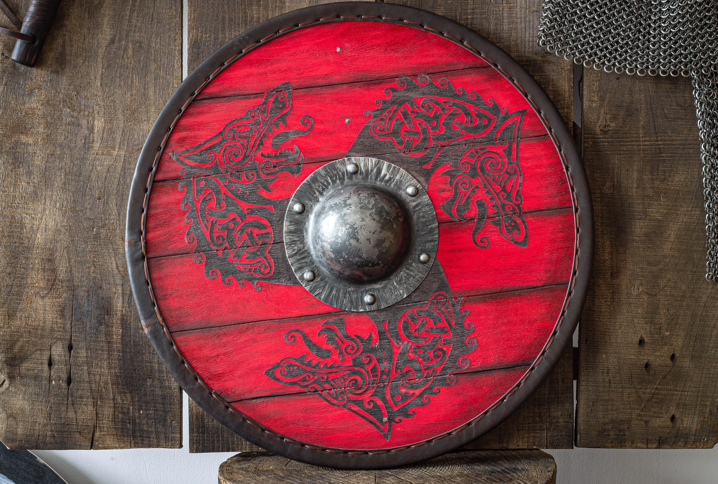 Round shield "Fenrir"