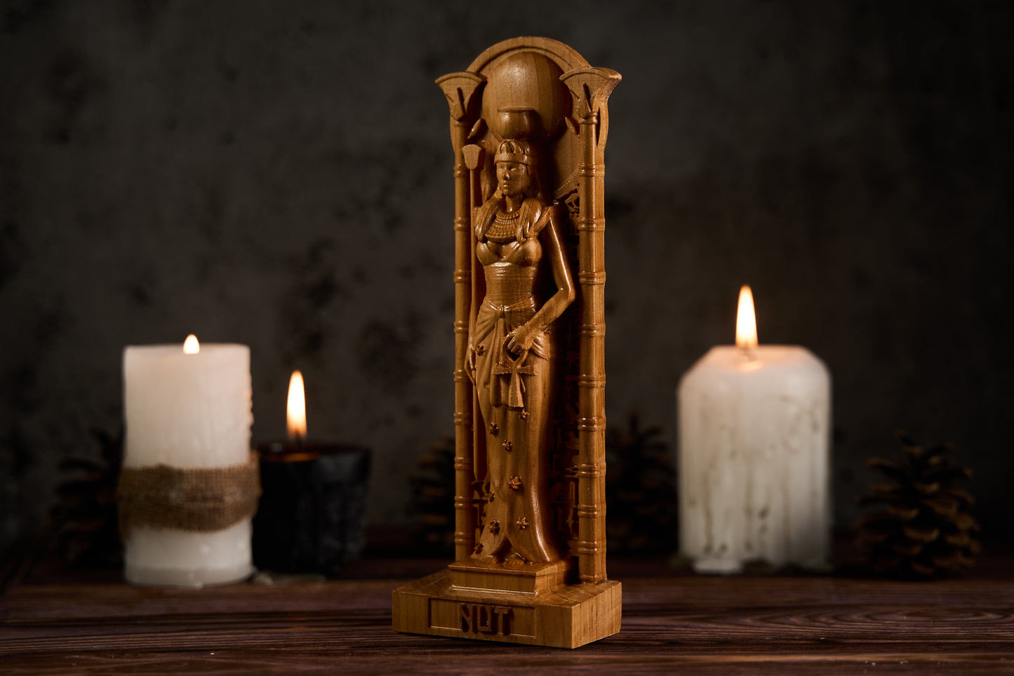 Oak Nut Egyptian statue