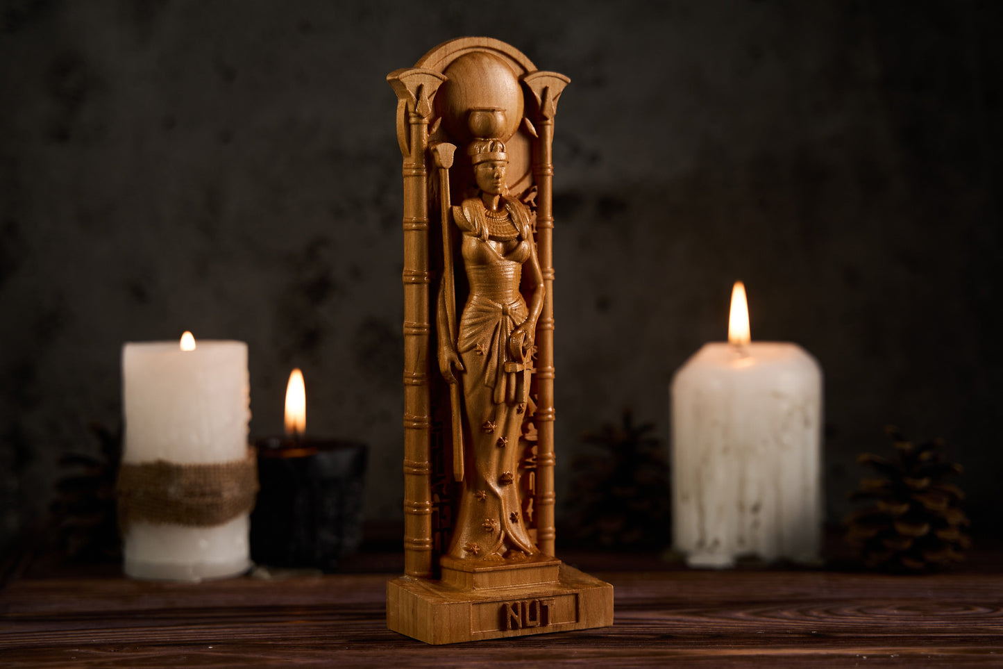 Oak Nut Egyptian statue