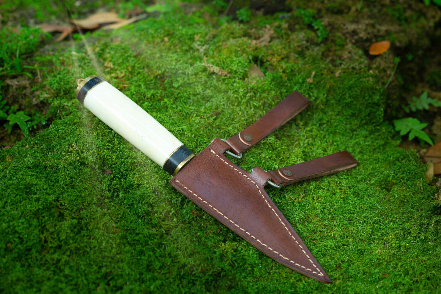 Small bone handle seax knife, 7 days delivery guarantee