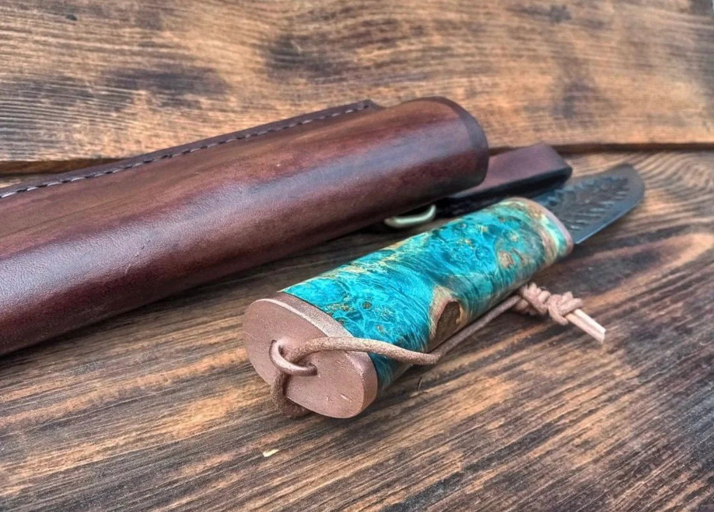 Engraved Yakutian Knife