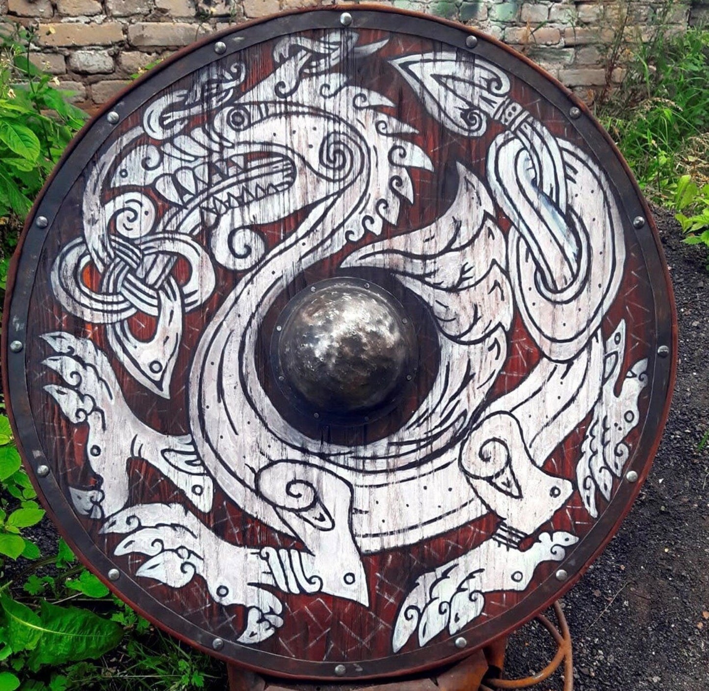 Handmade shield "The Dragon"