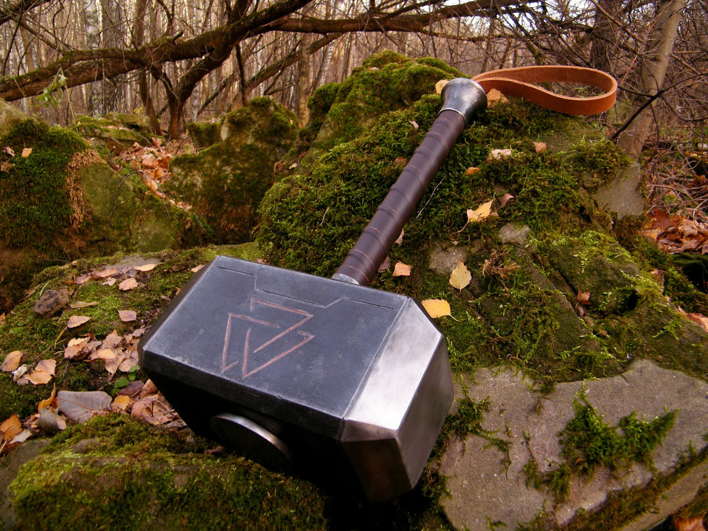 Forged Valknut Hammer