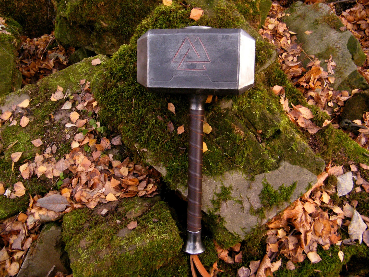 Forged Valknut Hammer