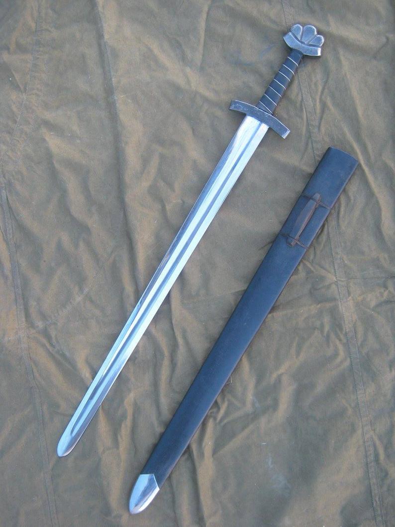 Forged medieval sword