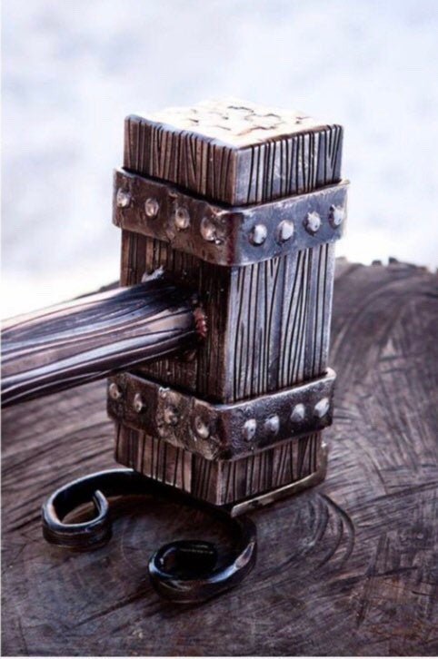 Hand forged hammer