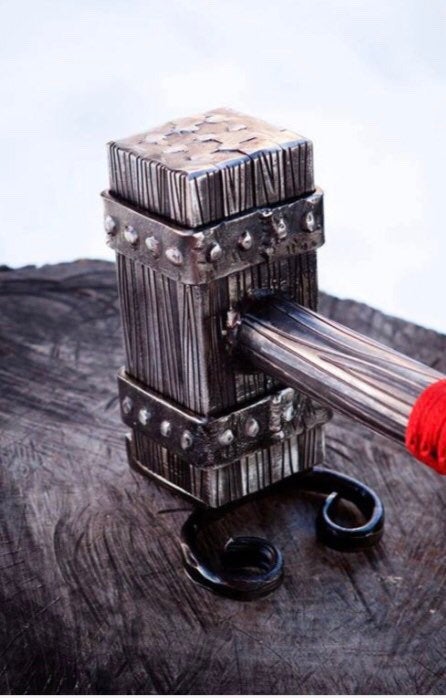 Hand forged hammer