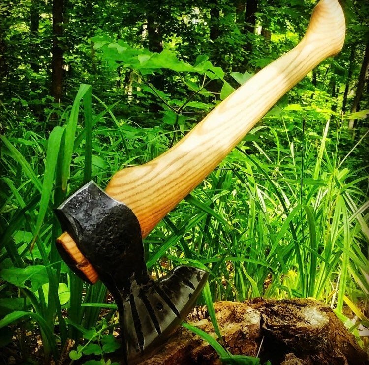 Hand forged axe