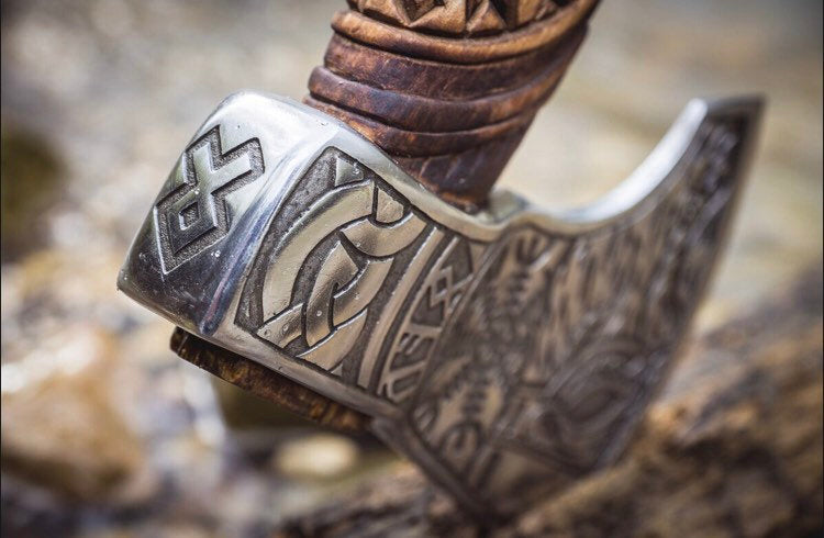 Hand forged axe - RAGNAR, 7 days delivery