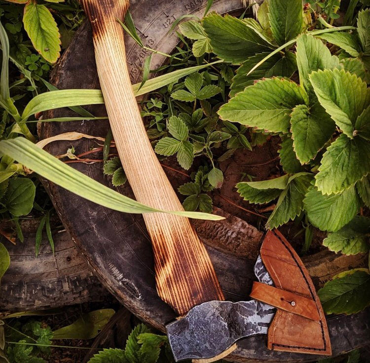 Hand forged axe