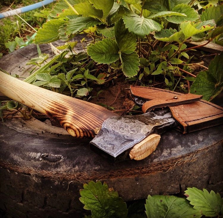 Hand forged axe
