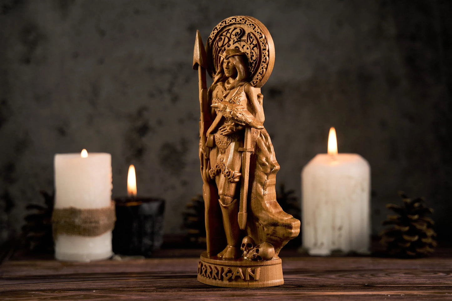 Oak Morrigan Celtic Statue