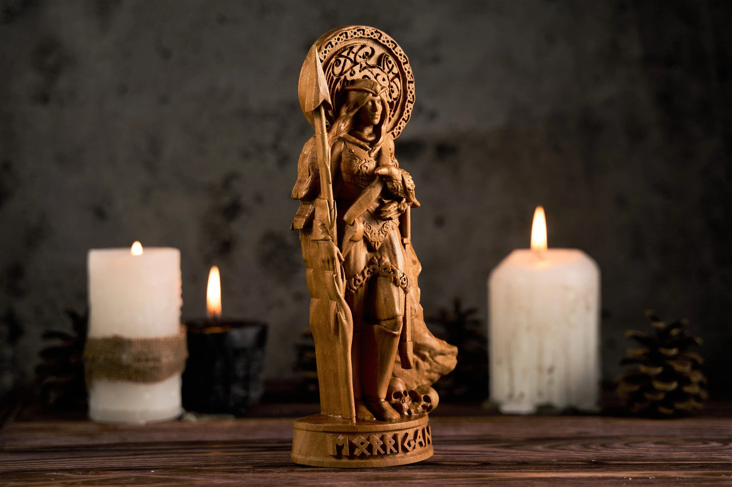 Oak Morrigan Celtic Statue