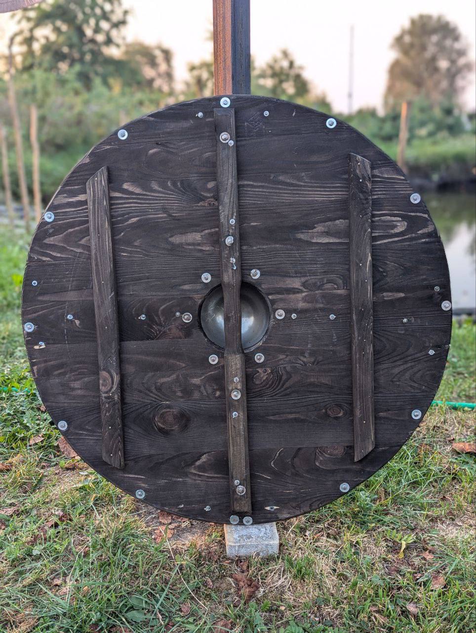 Round Viking shield