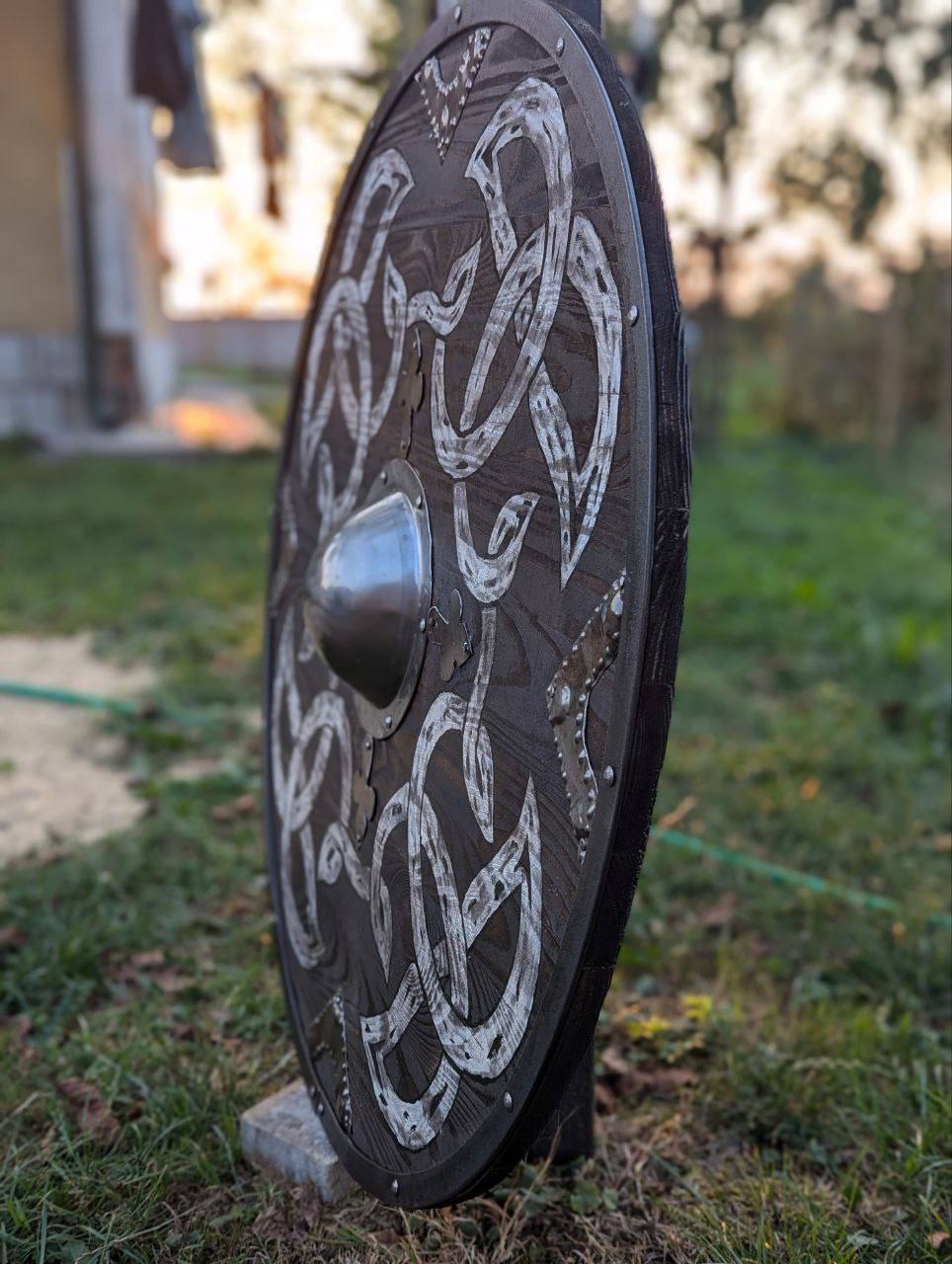 Round Viking shield