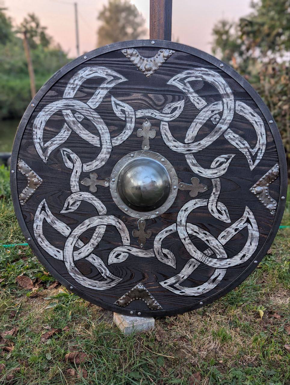 Round Viking shield