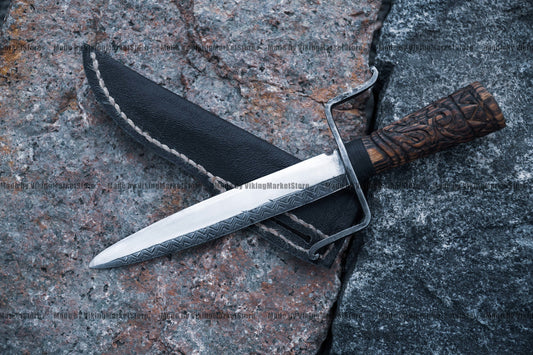 Engraved medieval knife