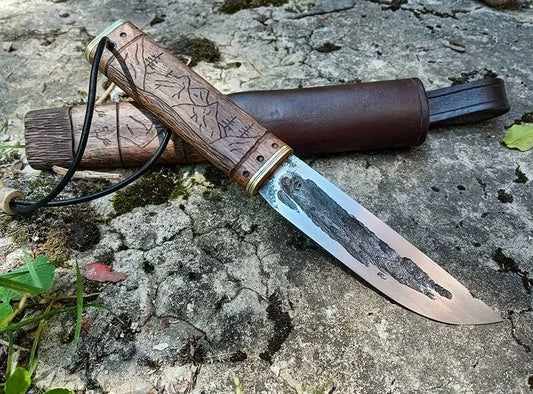 Forged engraved knife