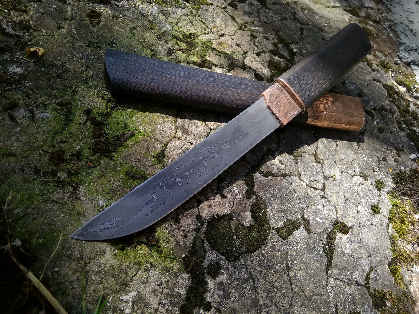 Long Damascus Knife