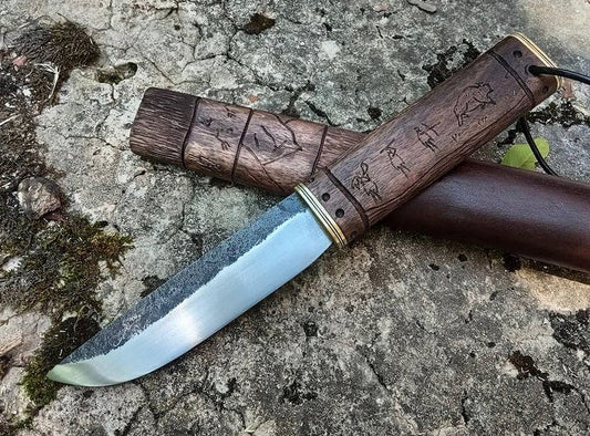 Forged engraved knife