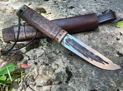Forged engraved knife