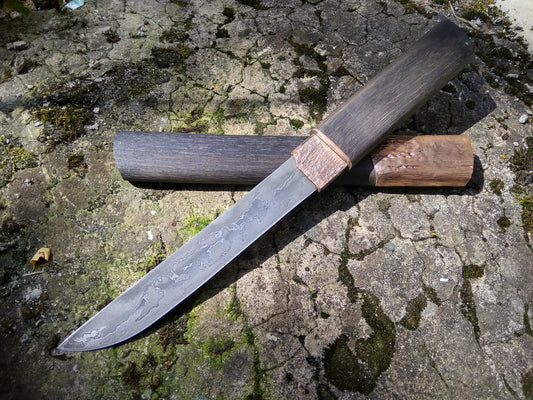 Long Damascus Knife