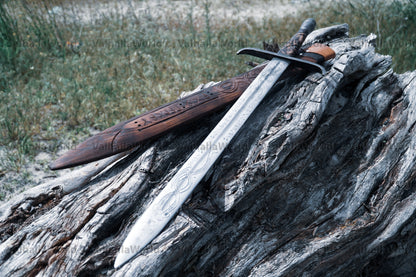 Viking sword with a sheath