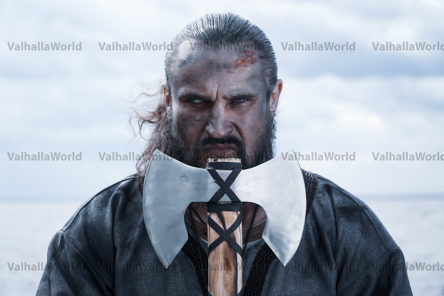Double sided viking axe