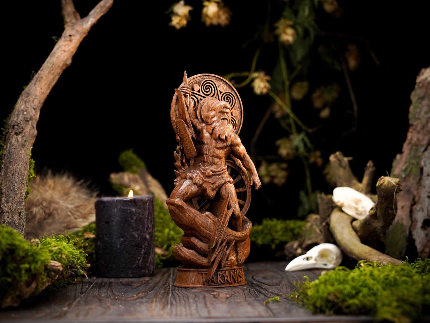 Oak  Taranis Statue
