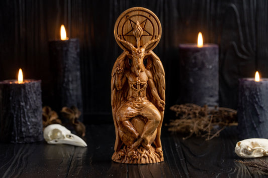 Carved Baphomet Statue
