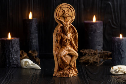 Carved Baphomet Statue