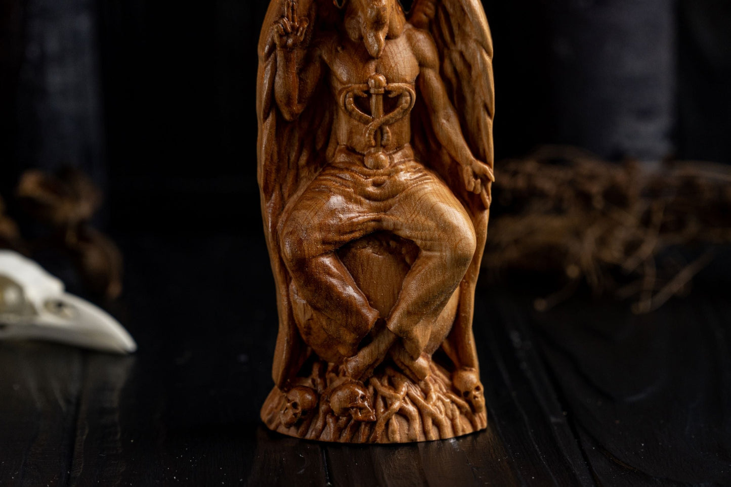 Carved Baphomet Statue