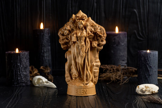 Carved Elen Statue