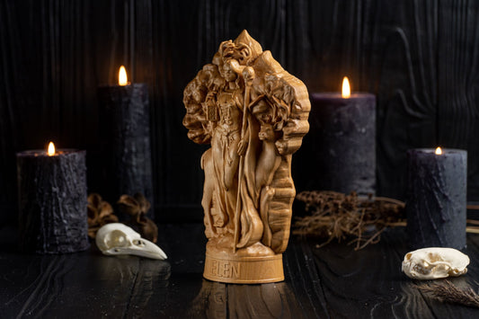 Carved Elen Statue