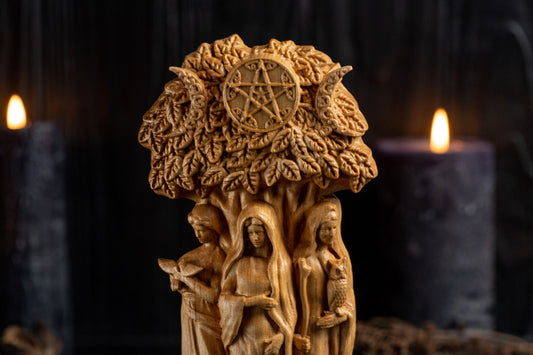 Carved Brigid Goddess
