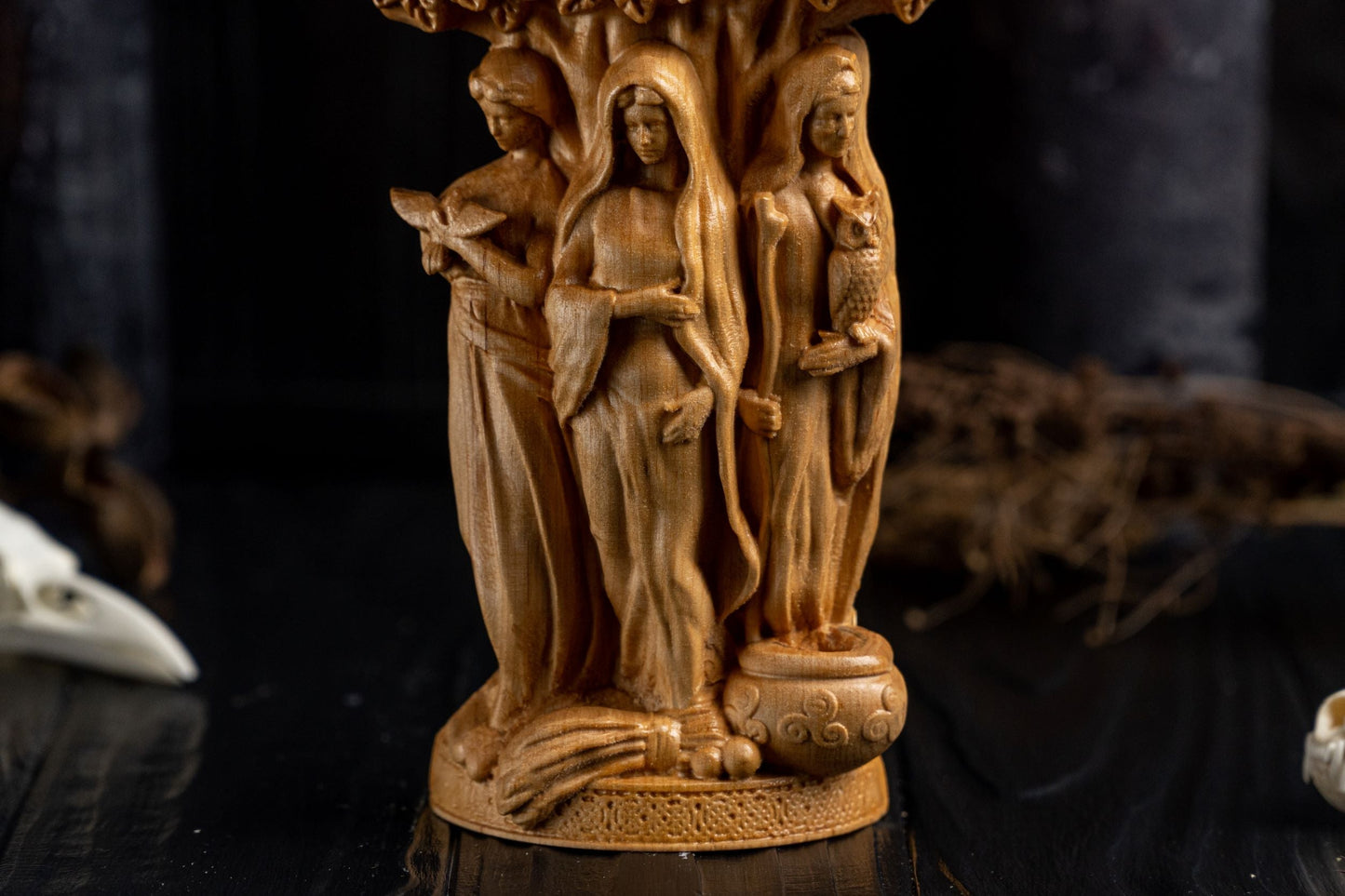 Carved Brigid Goddess