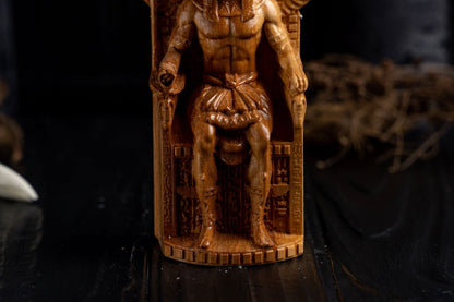 Carved Anubis Statue