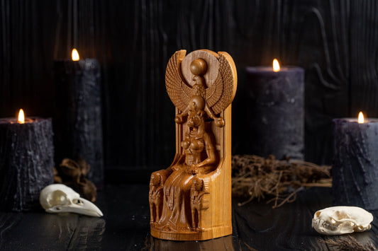 Carved Sekhmet Statue