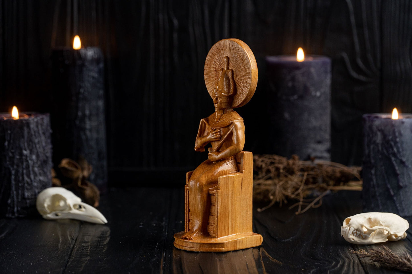 Carved Osiris Statue