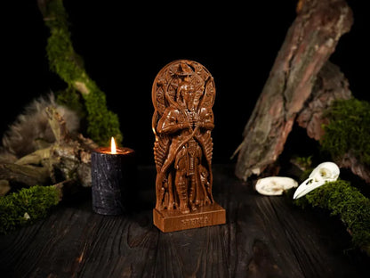 Oak Heka Egyptian Statue