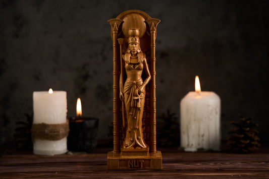 Oak Nut Egyptian statue